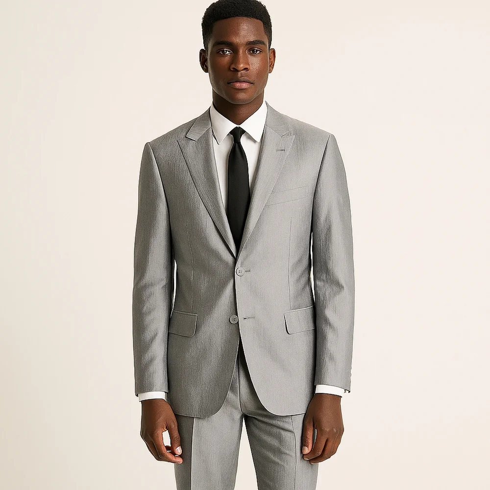 VINCI Gray Suit Coat Size 40R